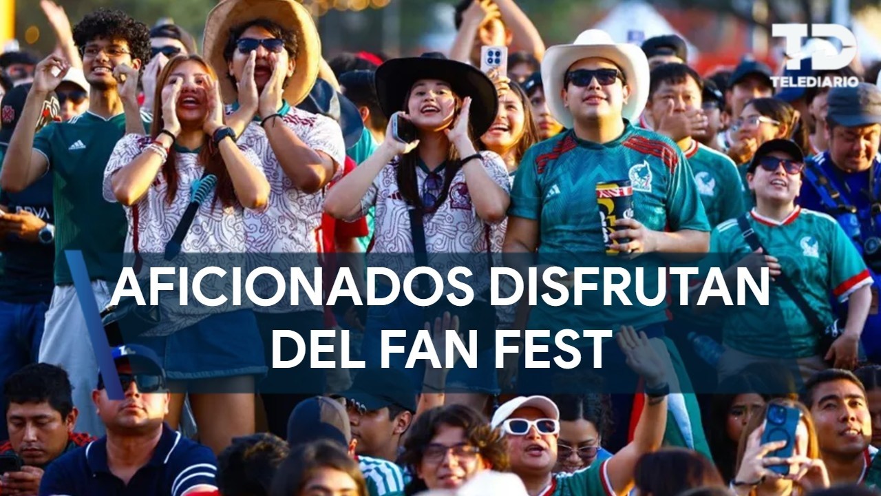 Aficionados asisten a Fan Fest Monterrey para partido de M&eacute;xico contra Chequia