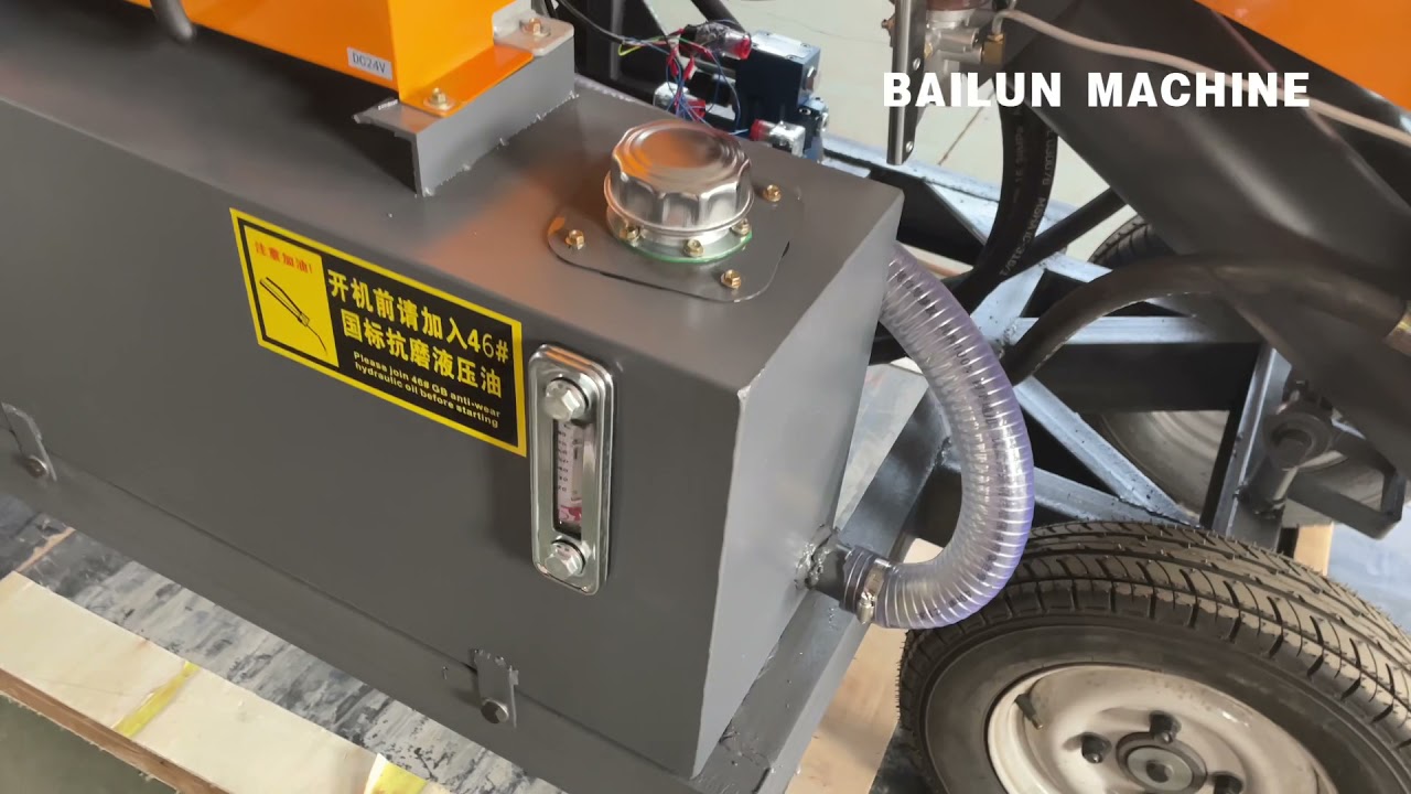 Operating instructions for diesel 4-cylinder small mini concrete pump.
