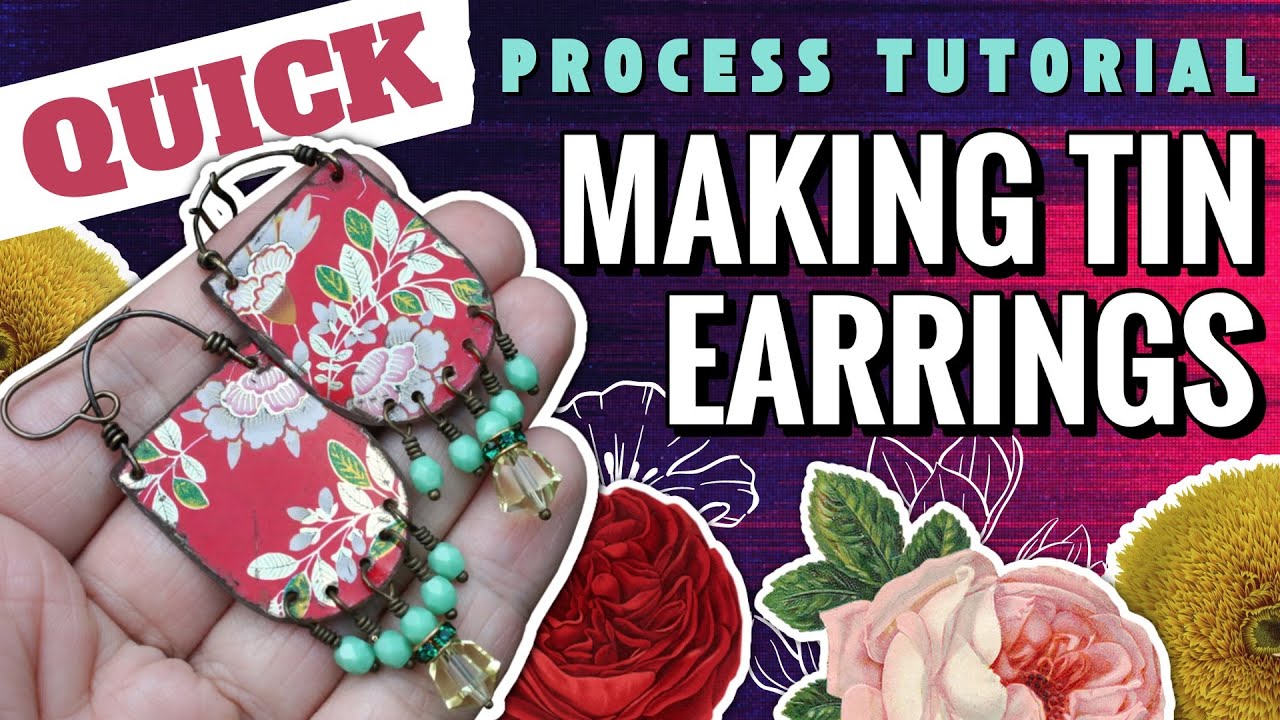 Making Tin Earrings Quick Process Tutorial | Boho Gypsy Vintage Earrings
