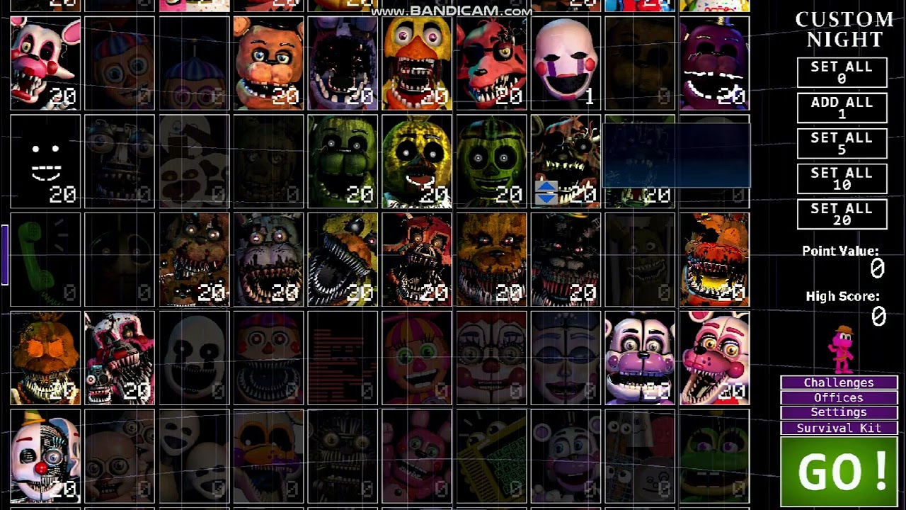 ahora ya no debes enfrentarte a 50 ahora debes enfrentarte a mas de 50 animatronicos