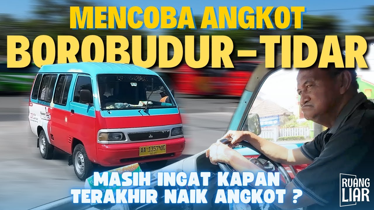 Bertahan di tengah gempuran angkutan online | Angkot Borobudur - Magelang