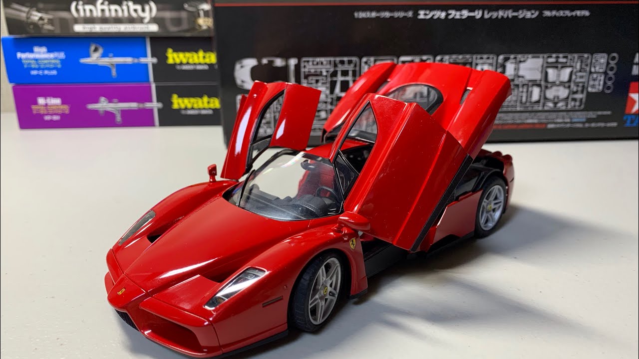 BUILD 1/24 Enzo Ferrari - tamiya 1:24 scale miniature plamodel hyper super car model