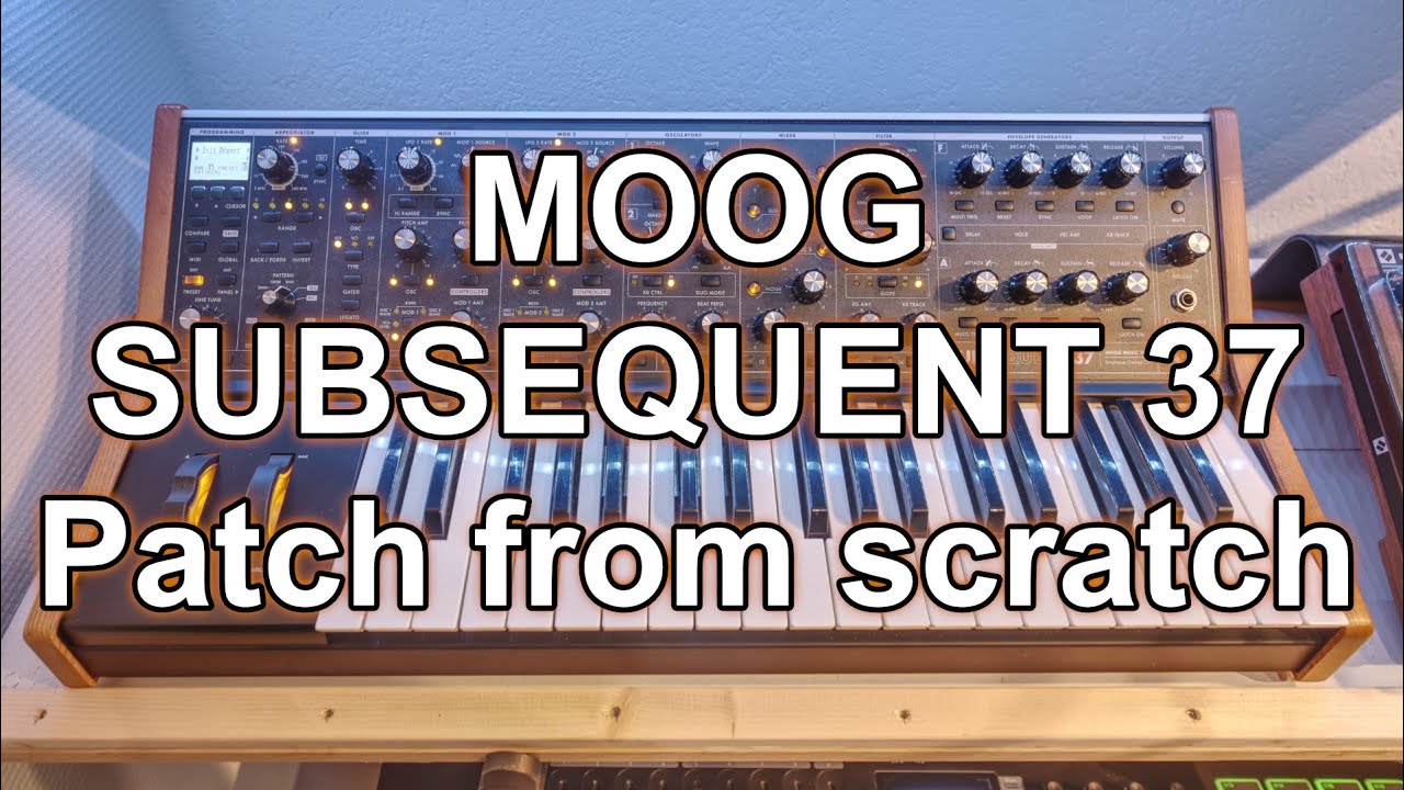 Moog Subsequent 37 // Patch from scratch // sidechain effect