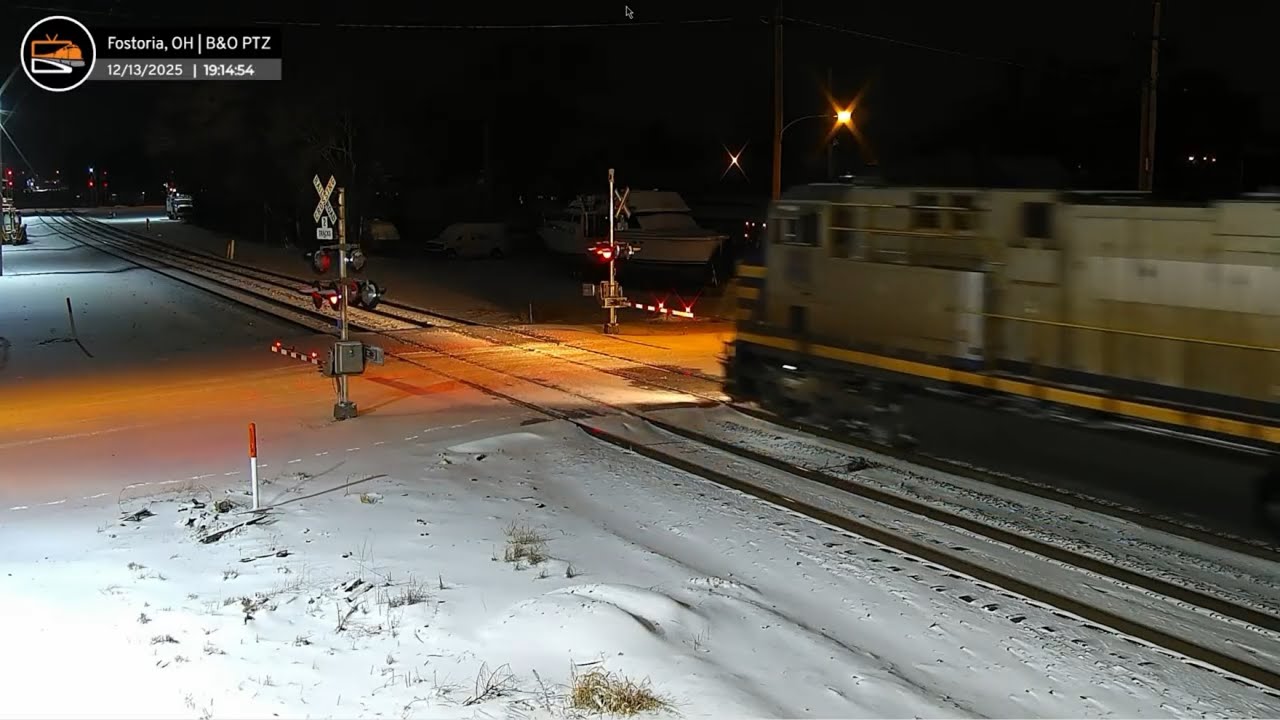 49 minutes of Fostoria Ohio Trains and snow.