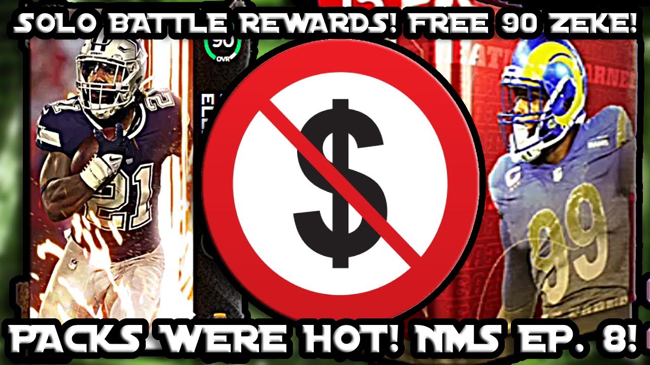 FREE 90 ZEKE! GRIDIRON FORGE REWARDS! SOLO BATTLE REWARDS! NO MONEY SPENT EP.8! MADDEN 22