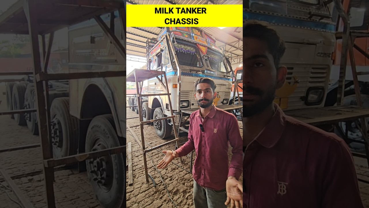Tata Milk tanker chassis #tata #truck #chassis #milktanker #tanker
