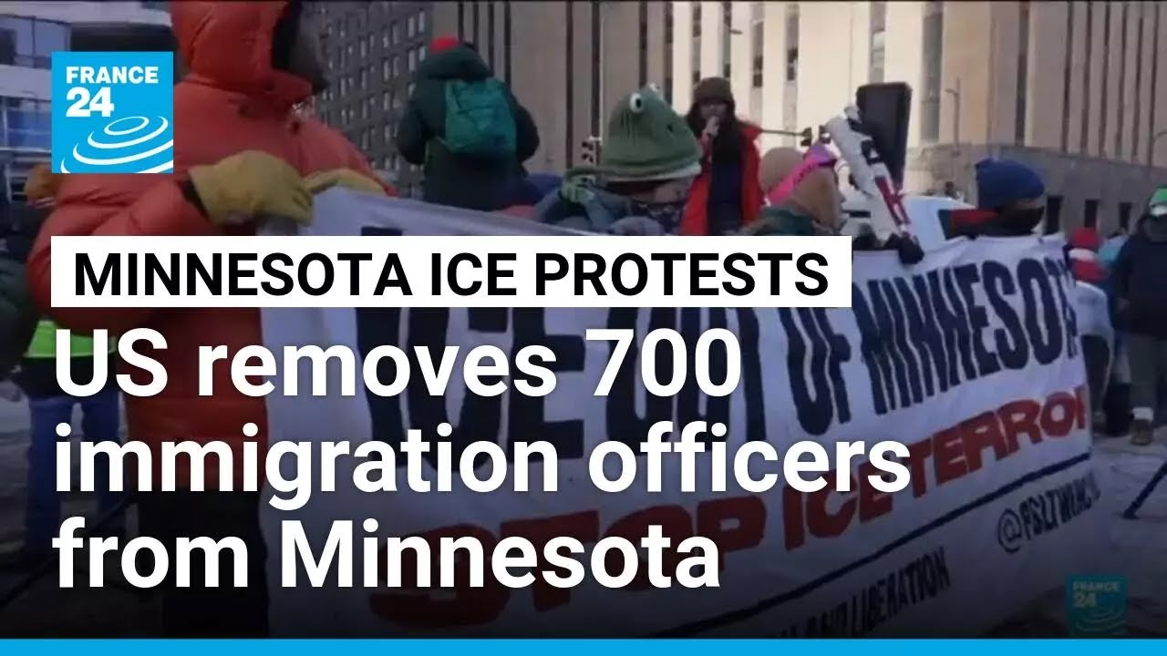 US removing 700 immigration officers from Minnesota • FRANCE 24 English