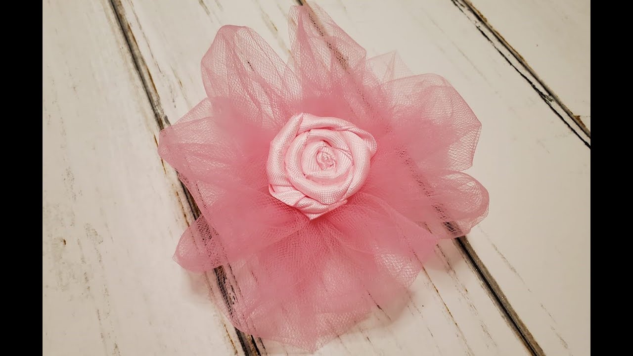 HOW TO: Make a Tulle Flower Bow Tutorial by Just Add A Bow