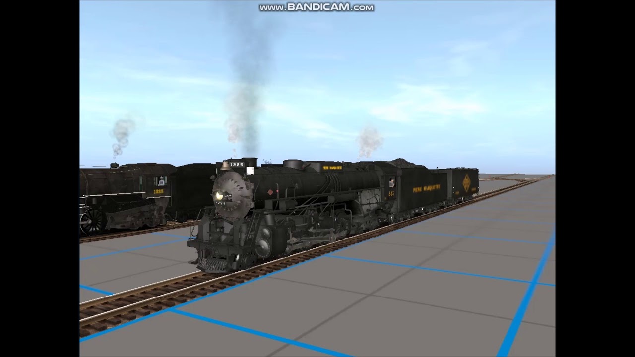 K&L Trainz's Pere Marquette 1225 vs BillVu's scrappy Pere Marquette 1225