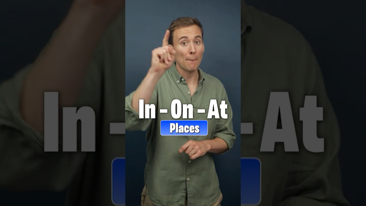 Learn IN, ON & AT (with Places) in 3 Minutes 👍