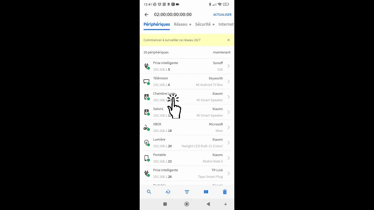 Scanner son r&eacute;seau avec FING