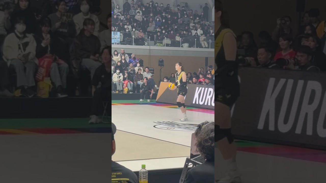 黒後愛選手のサーブ #世界バレー #volleyball #バレーボール女子日本代表 #女子バレーボール #かわいい#黒後愛