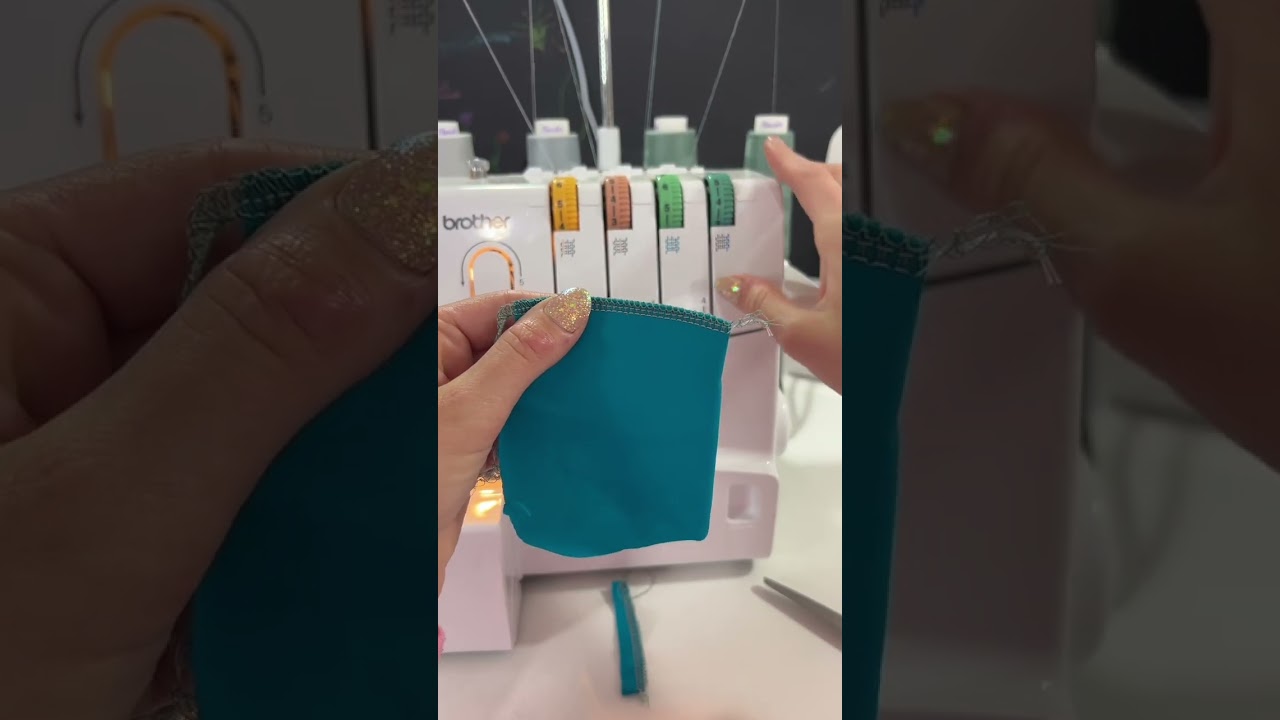 Perfect serger tensions on the brother 1034d #sewing #sewinghacks #serger
