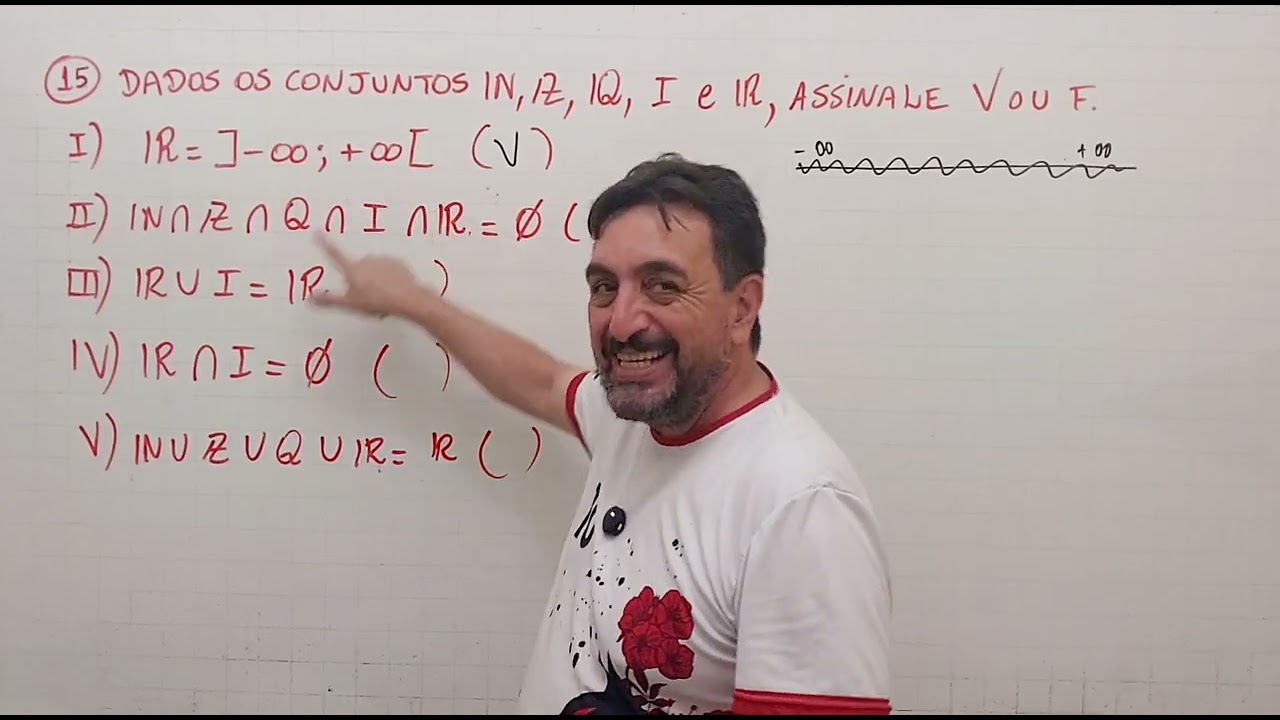 Exercicio 15 intervalos reais #matemática 