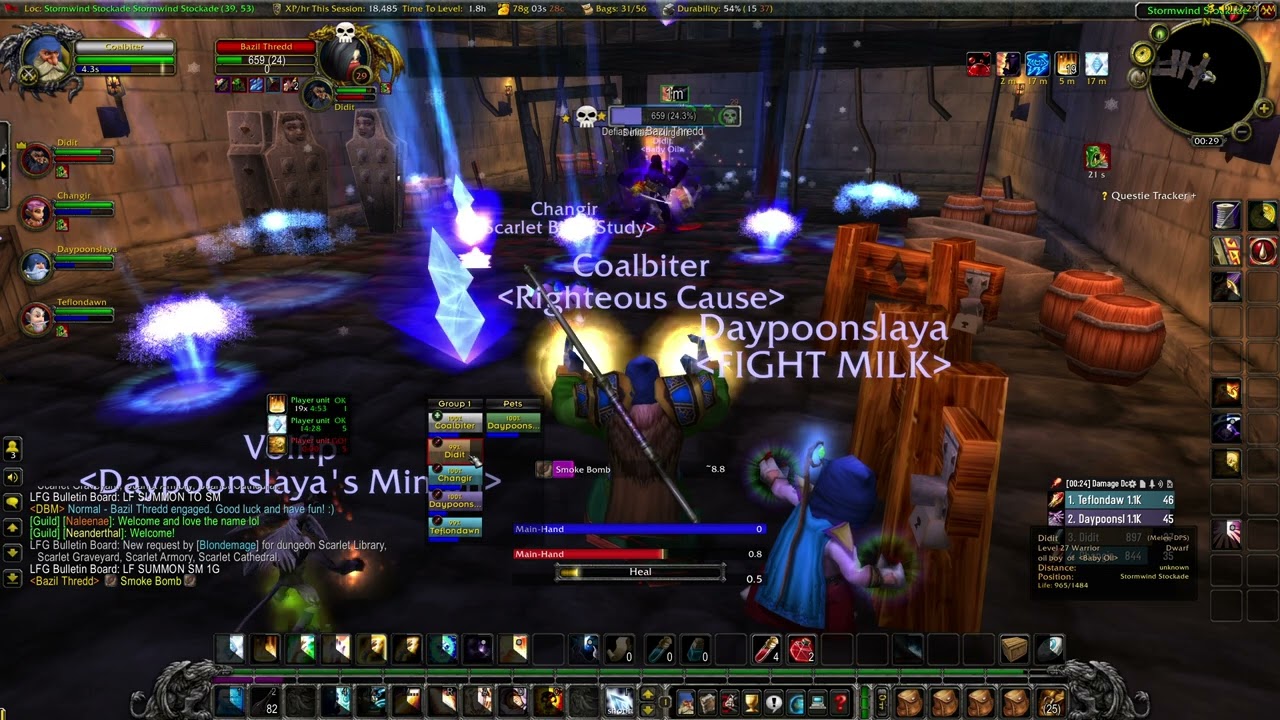 Stockades Priest healer POV classic fresh