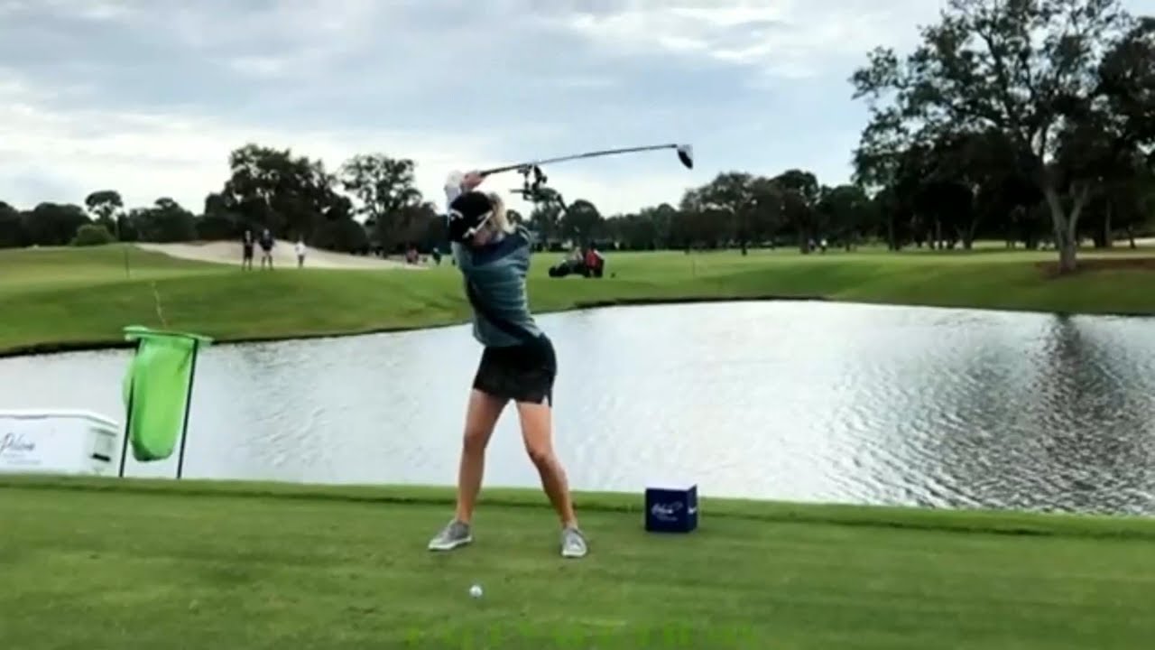 Madelene Sagstrom Golf Swing 2021 Pelican Womens Championship