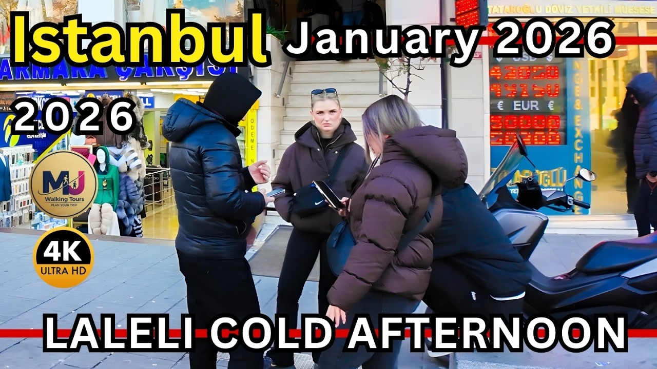 Walking Through Real Istanbul | Laleli Streets in Winter | 4K