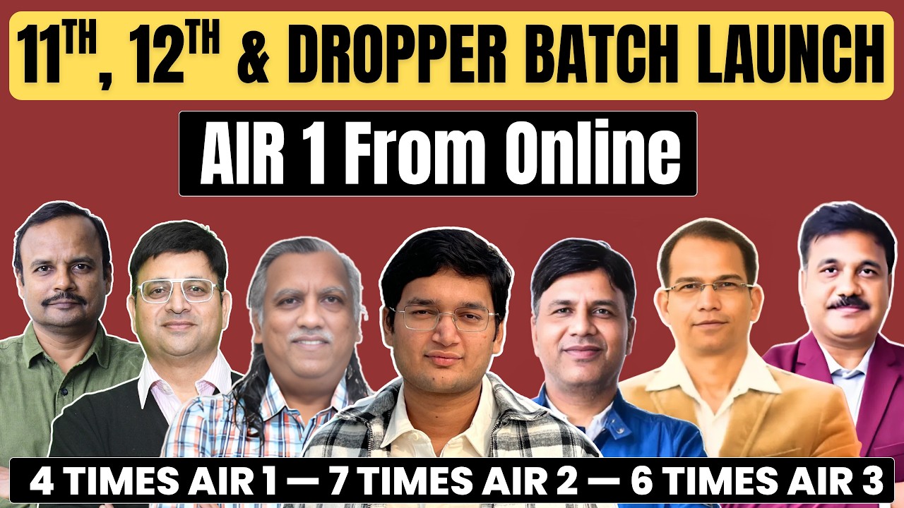 AIR 1 From Online | OG Teachers' Batch Launch | Vibrant Academy | Nishant Jindal
