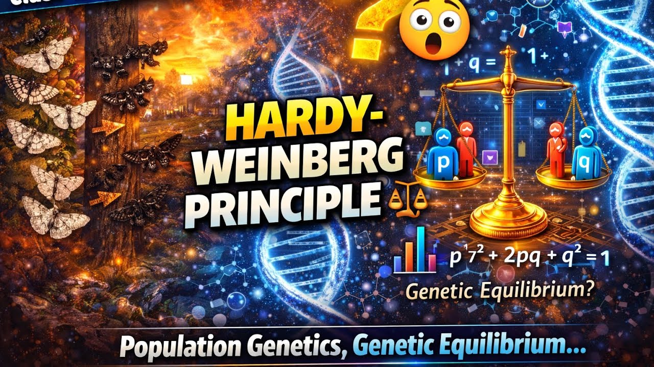 “Hardy–Weinberg Principle Explained | Evolution Chapter 6 Class 12 Biology”