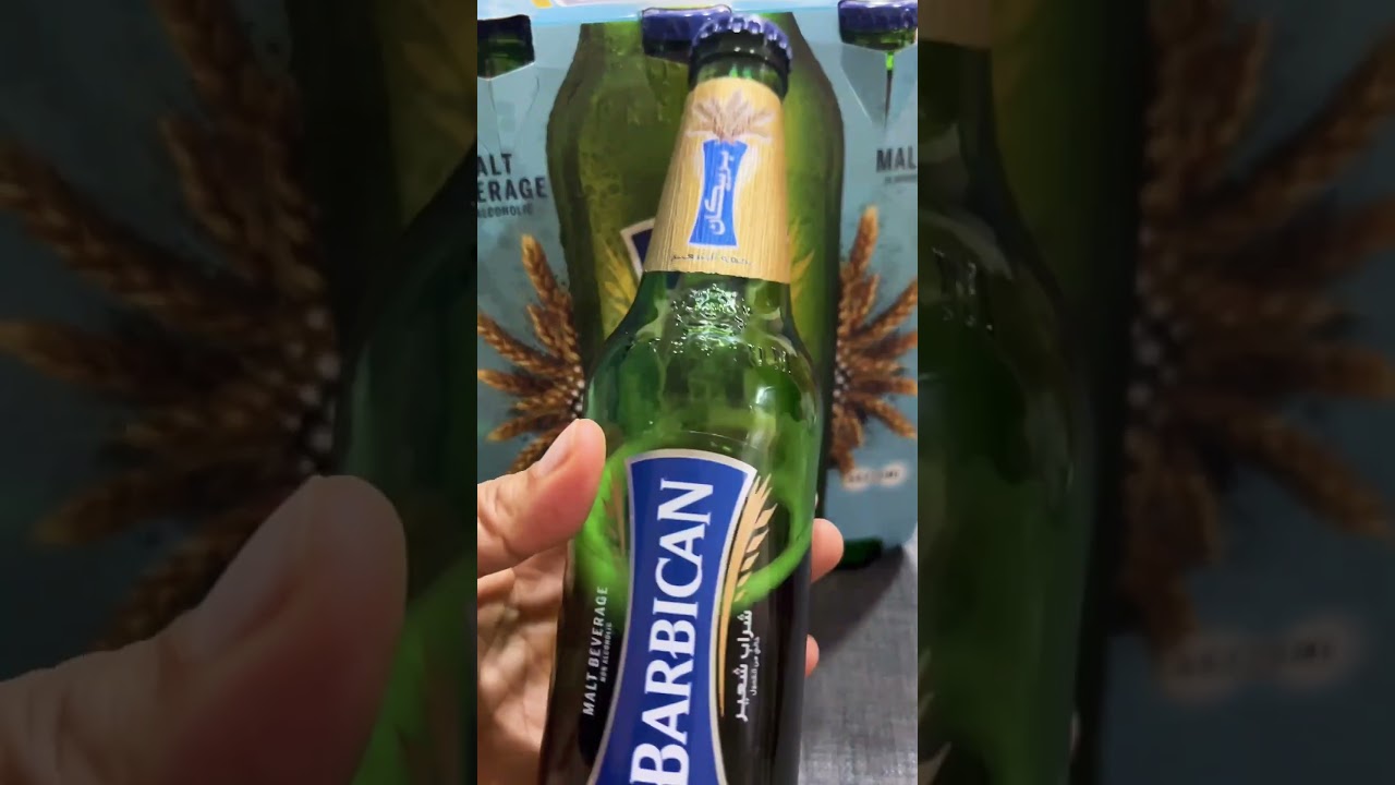 You have to try this non alcoholic beer #barbican #beverage #healthy #shorts