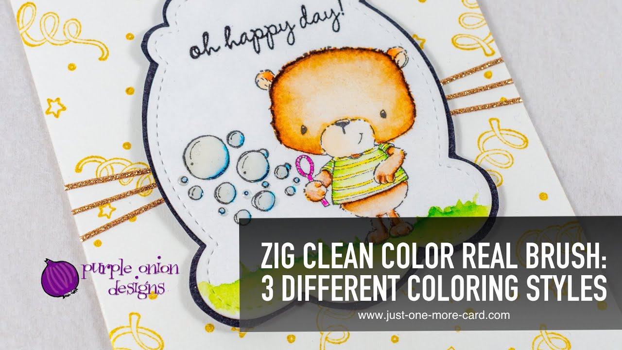 Just Fun Coloring: ZIG Clean Color Real Brush 3 Ways