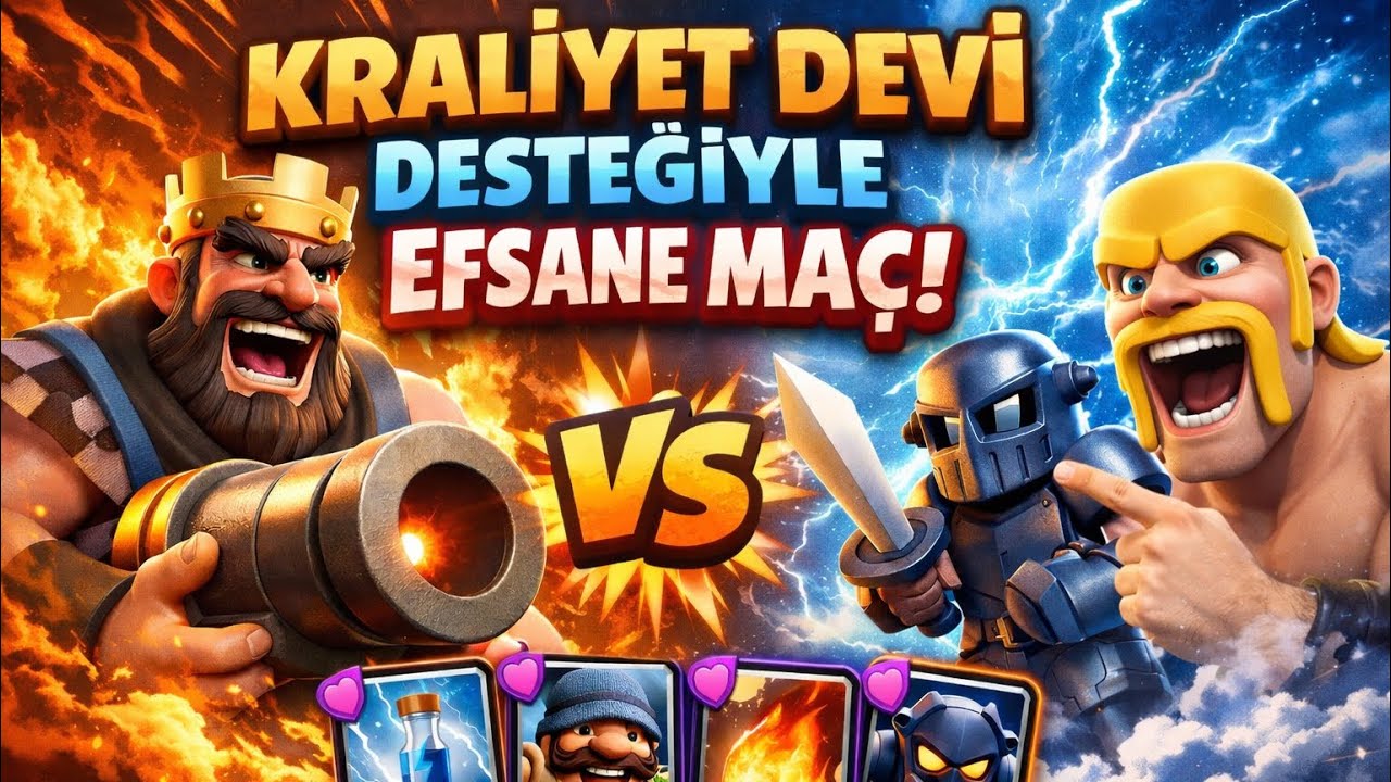 Kraliyet Deviyle Rakibi EZDİM! 😱 | RG Destesiyle Güç Gösterisi – Clash Royale
