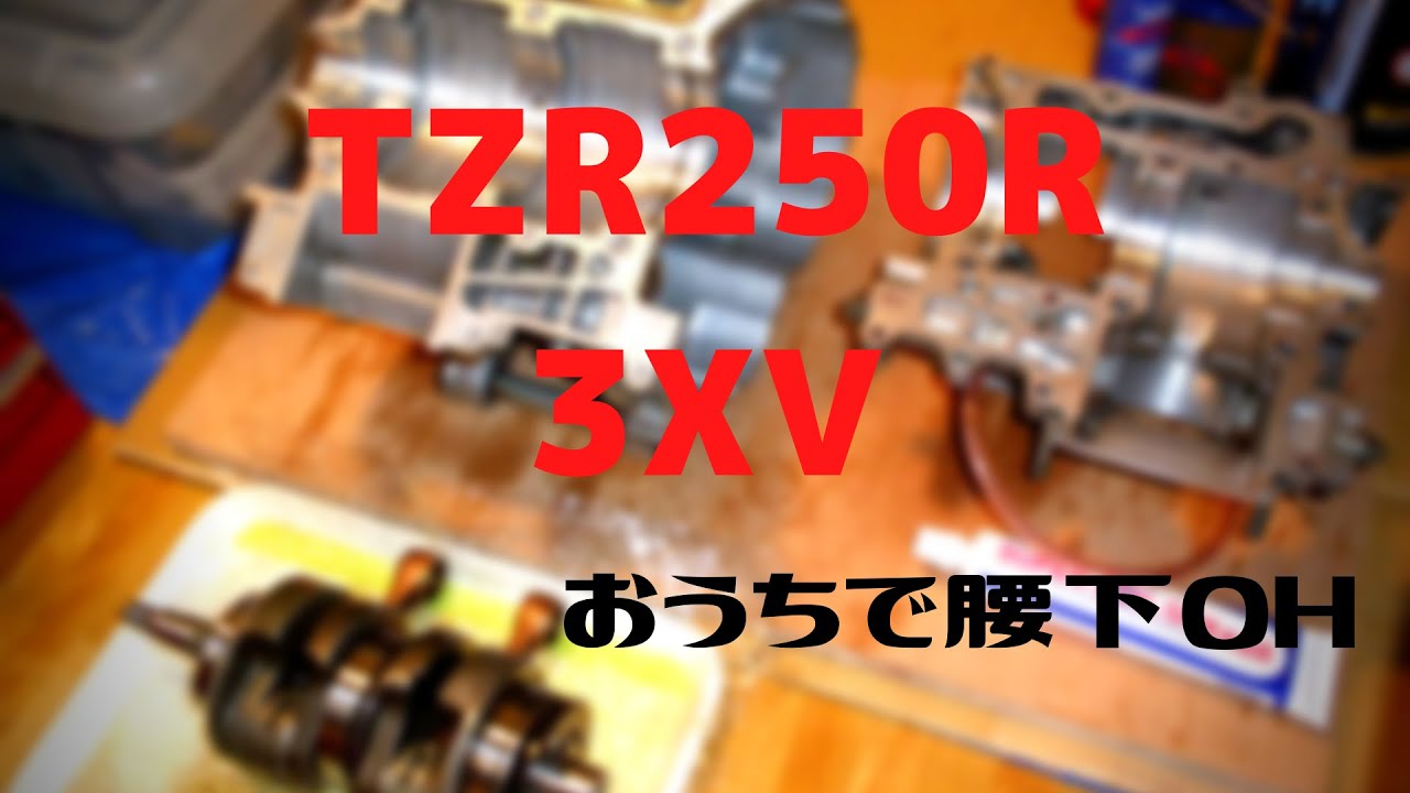 【訂正追加】TZR250R 3XV エンジンオーバーホール動画 [再編集版]