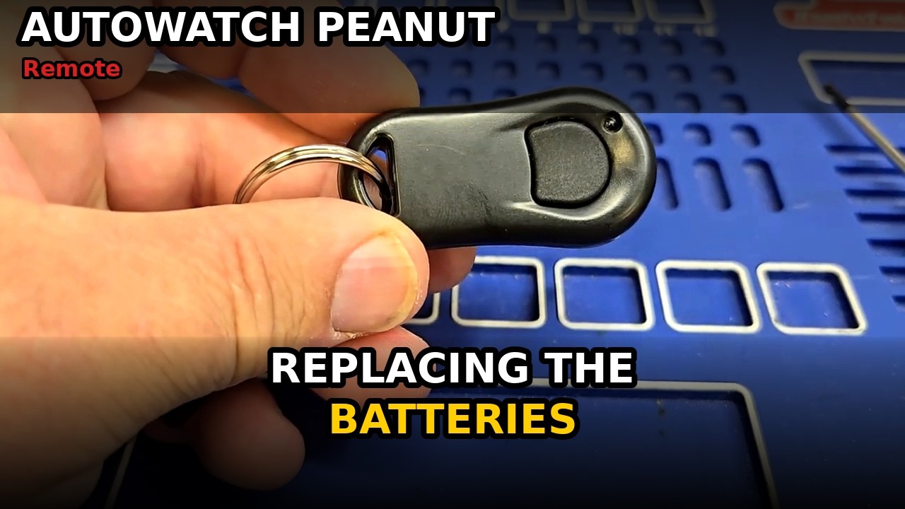 Replacing the batteries in an Autowatch Peanut Remote