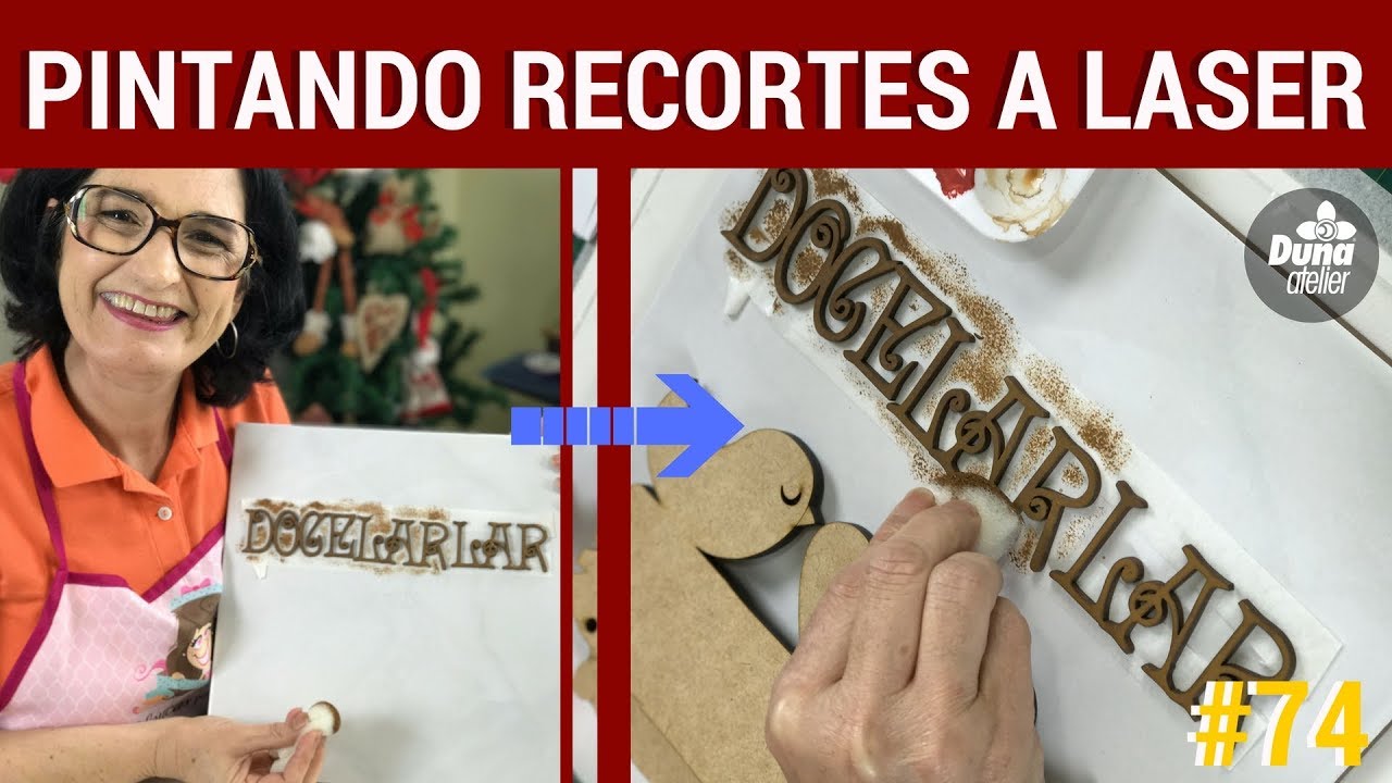 COMO PINTAR LETRINHAS EM CORTE A LASER MDF | Pintando Com o ❤ #74 | TÂNIA MARQUATO