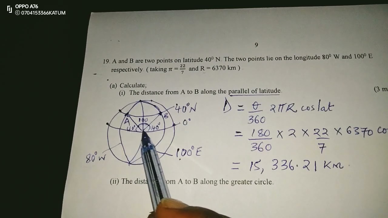 LONGITUDES AND LATITUDES (EARTH GEOMETRY).