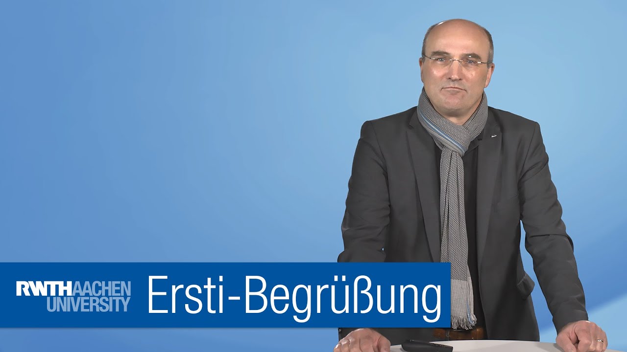 RWTH-Rektor Ulrich Rüdiger begrüßt die Erstsemester 🎓🎓🎓