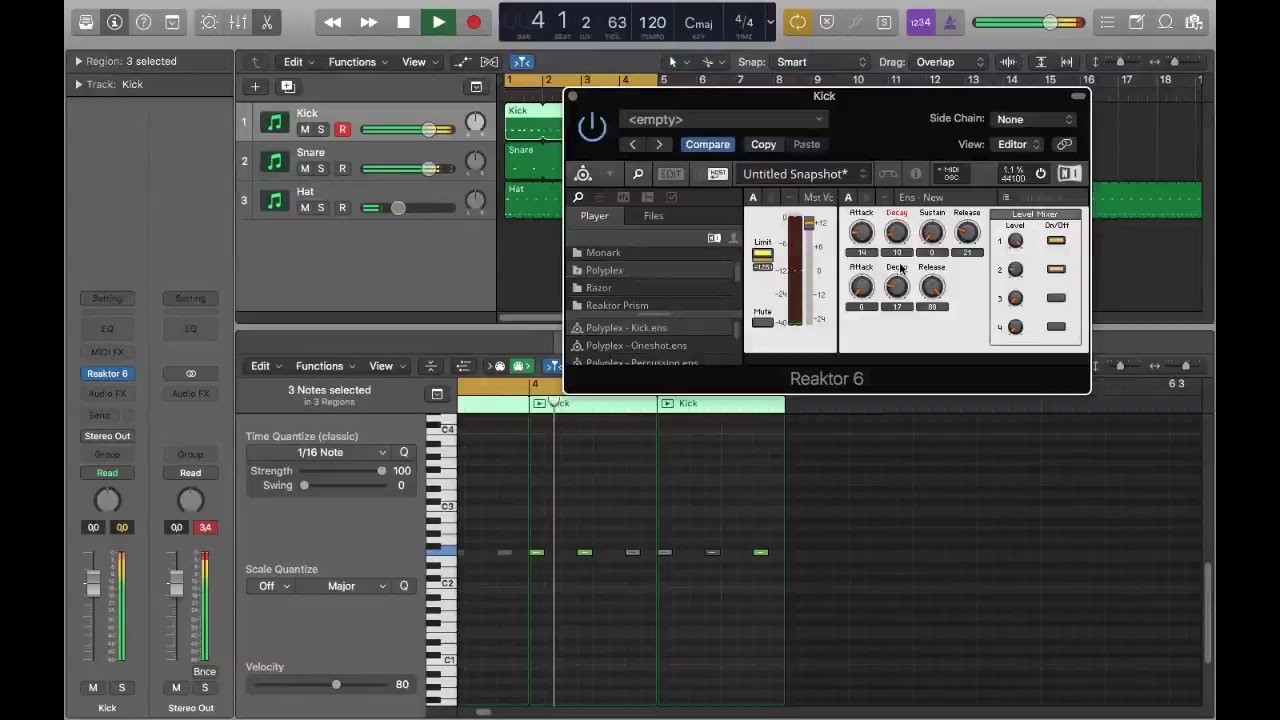Русский туториал по Native Instruments Reaktor - делаем драм машину (стрим)