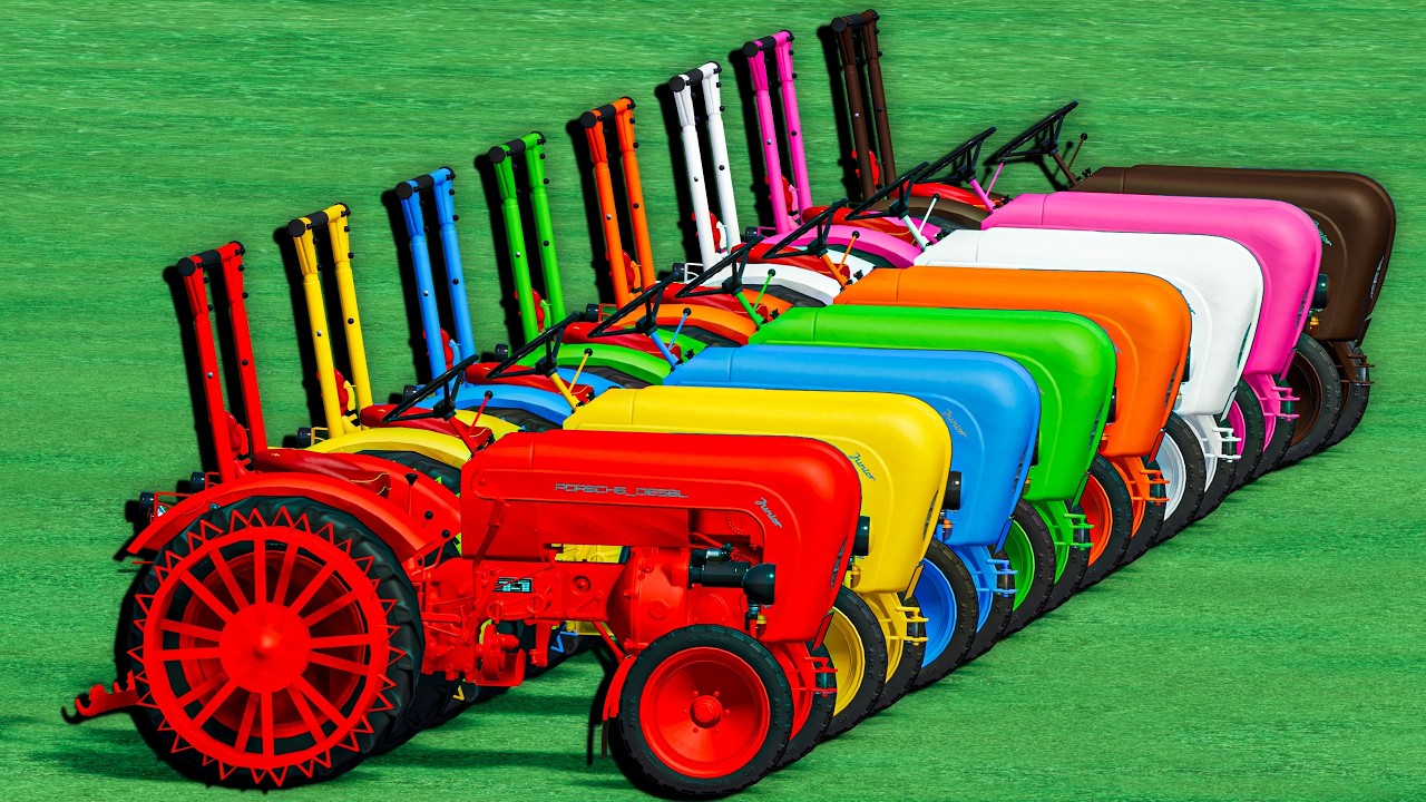 You Have To See These Colorful Tractors! - Farming Simulator 25 Kids Gameplay