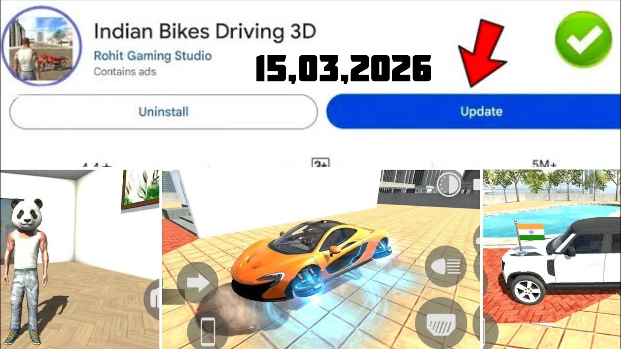 Finally Aaj Update Aa gya Indian Bikes Driving 3d 15 March 2026 | All Secret Cheats Code Indian Bike