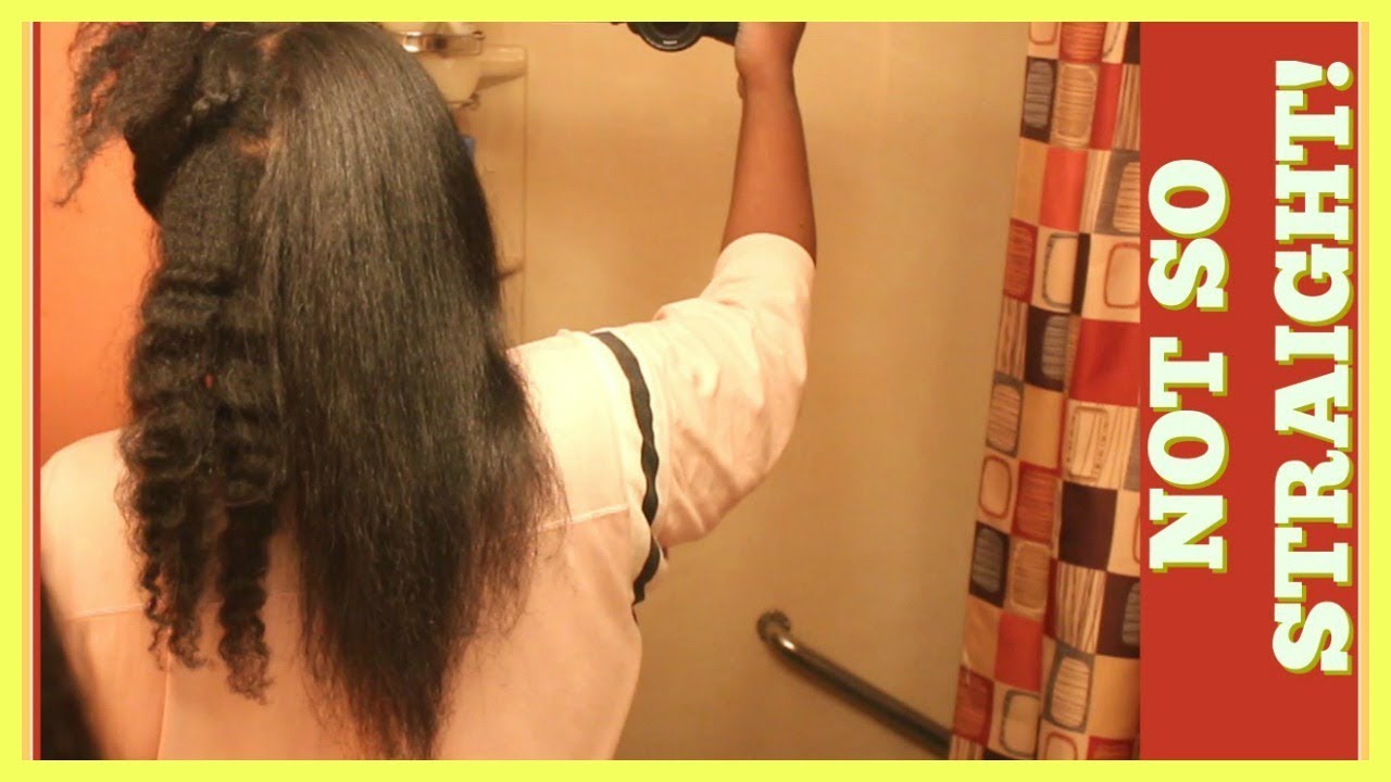I TOOK MY TIME FLAT IRONING MY NATURAL HAIR AND IT STILL WASN'T STRAIGHT NeziNapps
