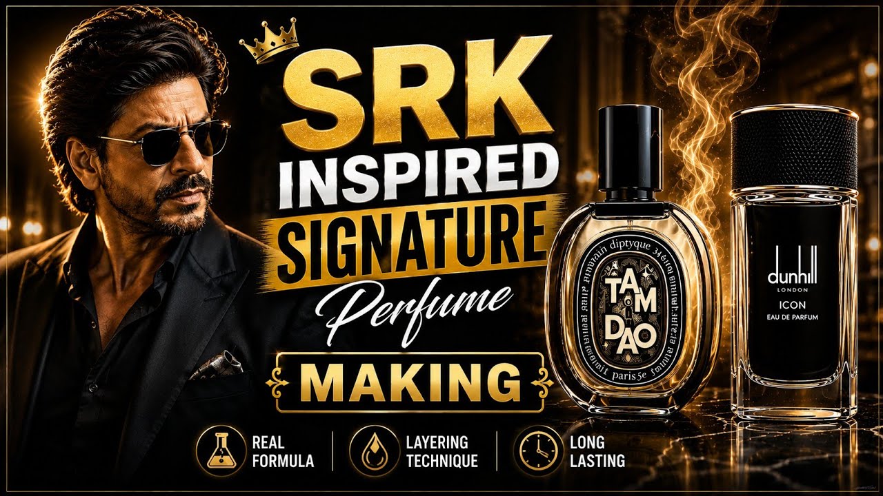 How to Make SRK Signature Perfume | 2 Inspired Oils Blend | Labelling & Layering #Perfumemaking