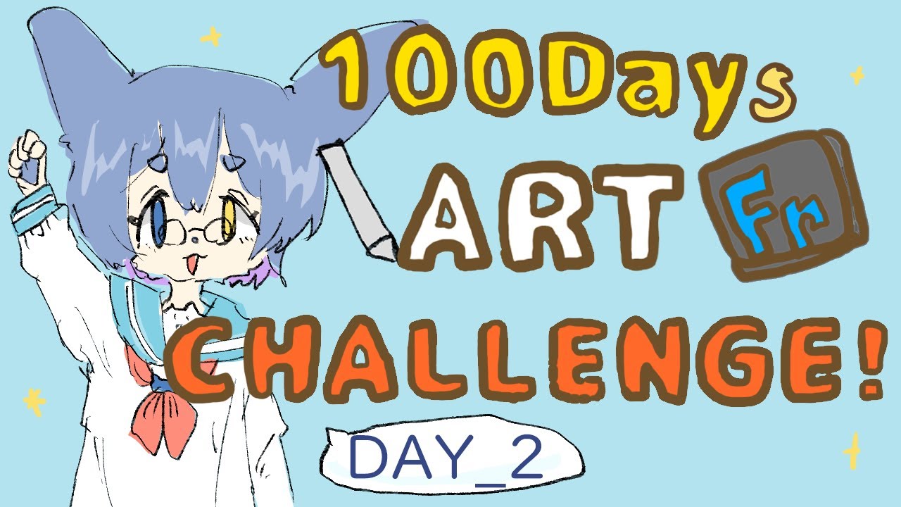 Can I improve My degiital Art in 100days?_day２｜絵描き雑談｜Japanese Vtuber 【ねこにょ】