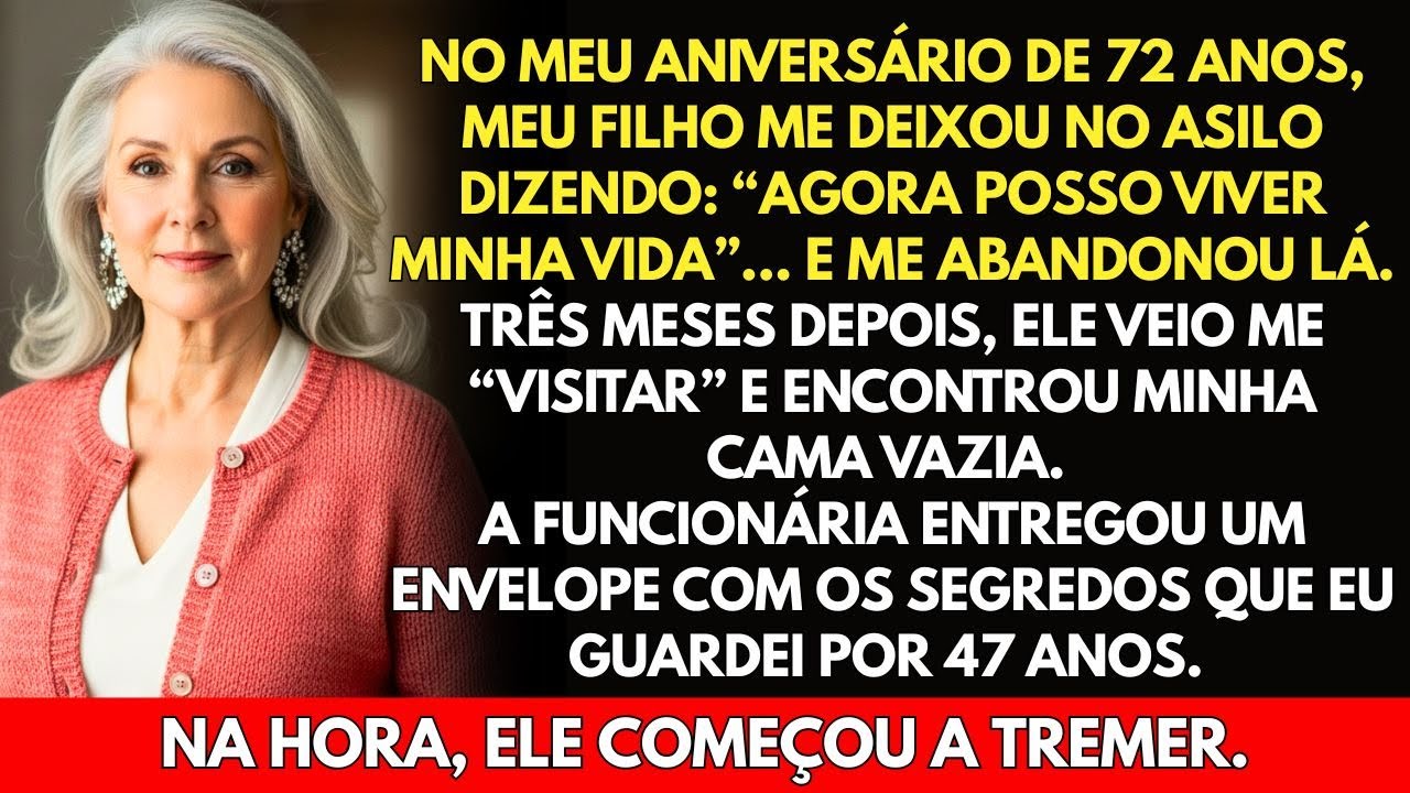Meu filho me abandonou no asilo no meu aniversário... quando foi me visitar, encontrou algo inesper