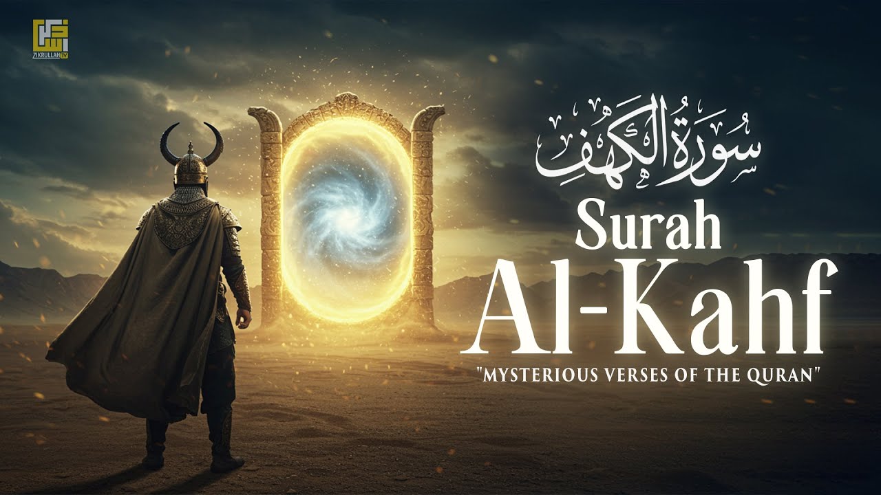 Surah Al-Kahf سورة الكهف | Recite Every Friday for Noor & Safety from Dajjal | Zikrullah TV