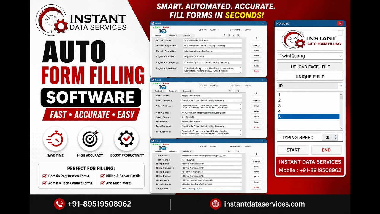 How To Use TWINQ Autoform Filling Software -  TIME SAVING SOFTWARE
