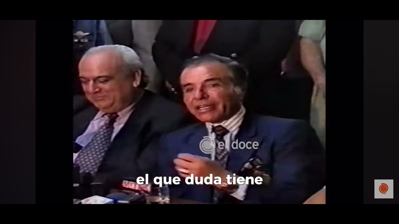 Conferencia de prensa, Menem, explosi&oacute;n R&iacute;o Tercero 1995