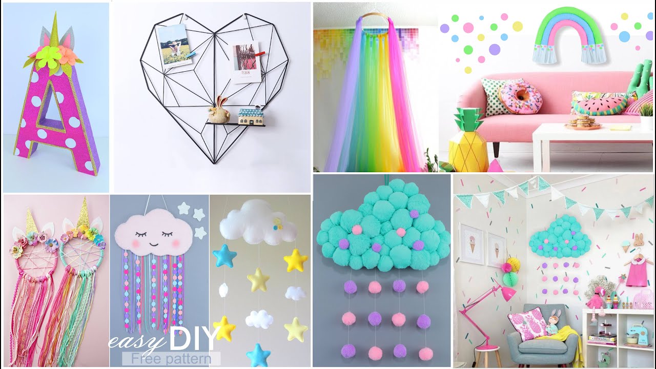 ДЕКОР КОМНАТЫ СВОИМИ РУКАМИ легко и без денег / Как украсить комнату DIY