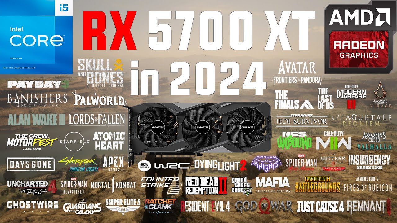 RX 5700 XT Test in 60 Games in 2024