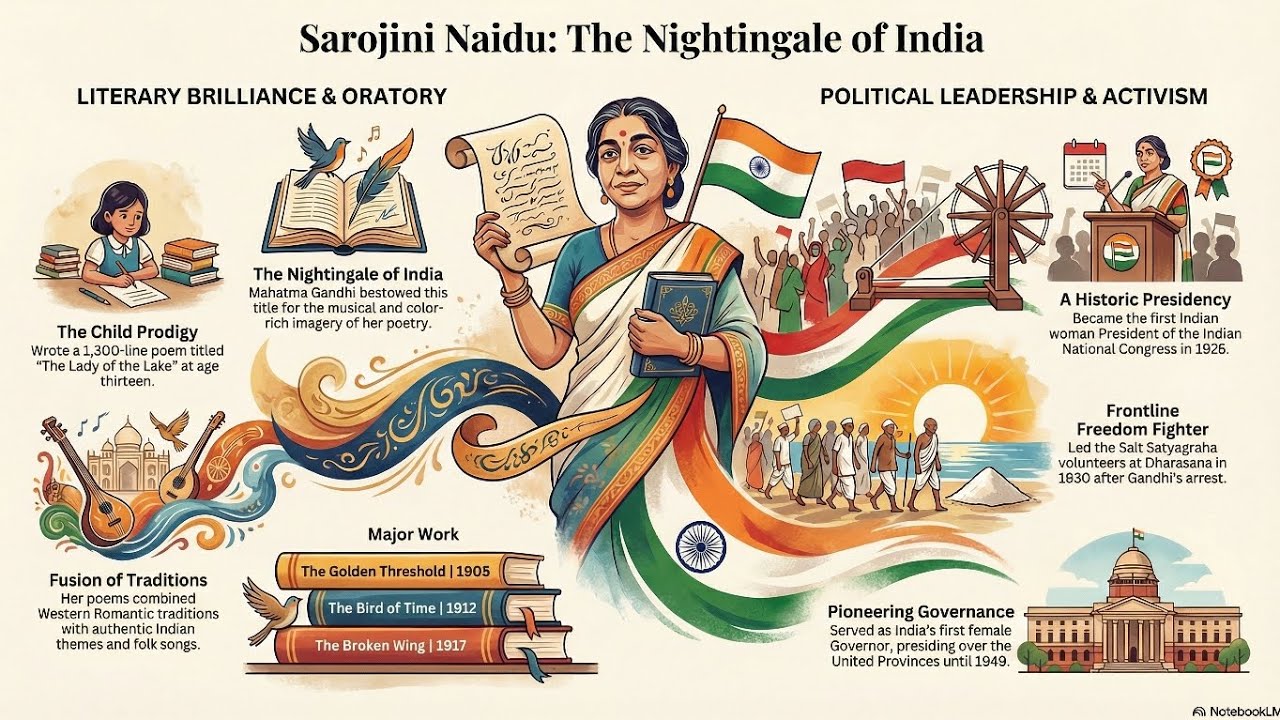 Sarojini Naidu: The Nightingale of India (English Version)