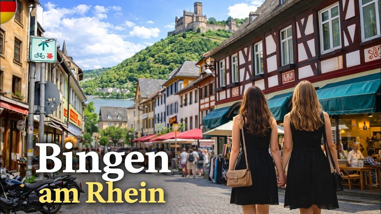 Bingen City (Bingen am Rhein) | Walking Tour | Germany | Summer 2022