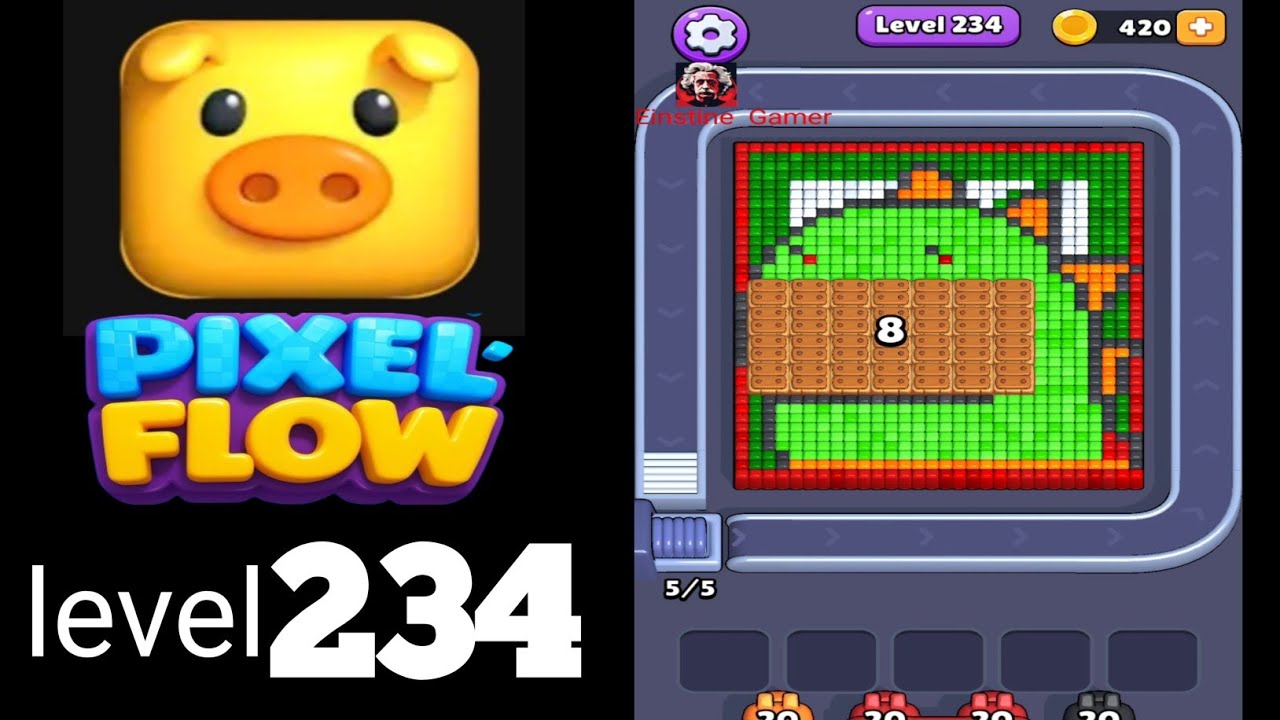 Pixel Flow level 234 hard Walkthrough Solution