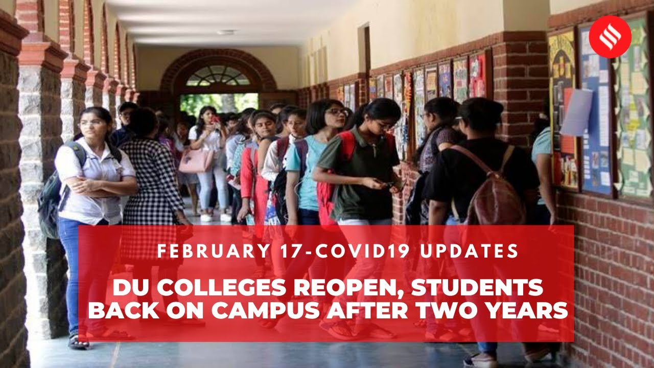 COVID19 updates: DU Colleges Reopen, Students Back On Campus After Two Years