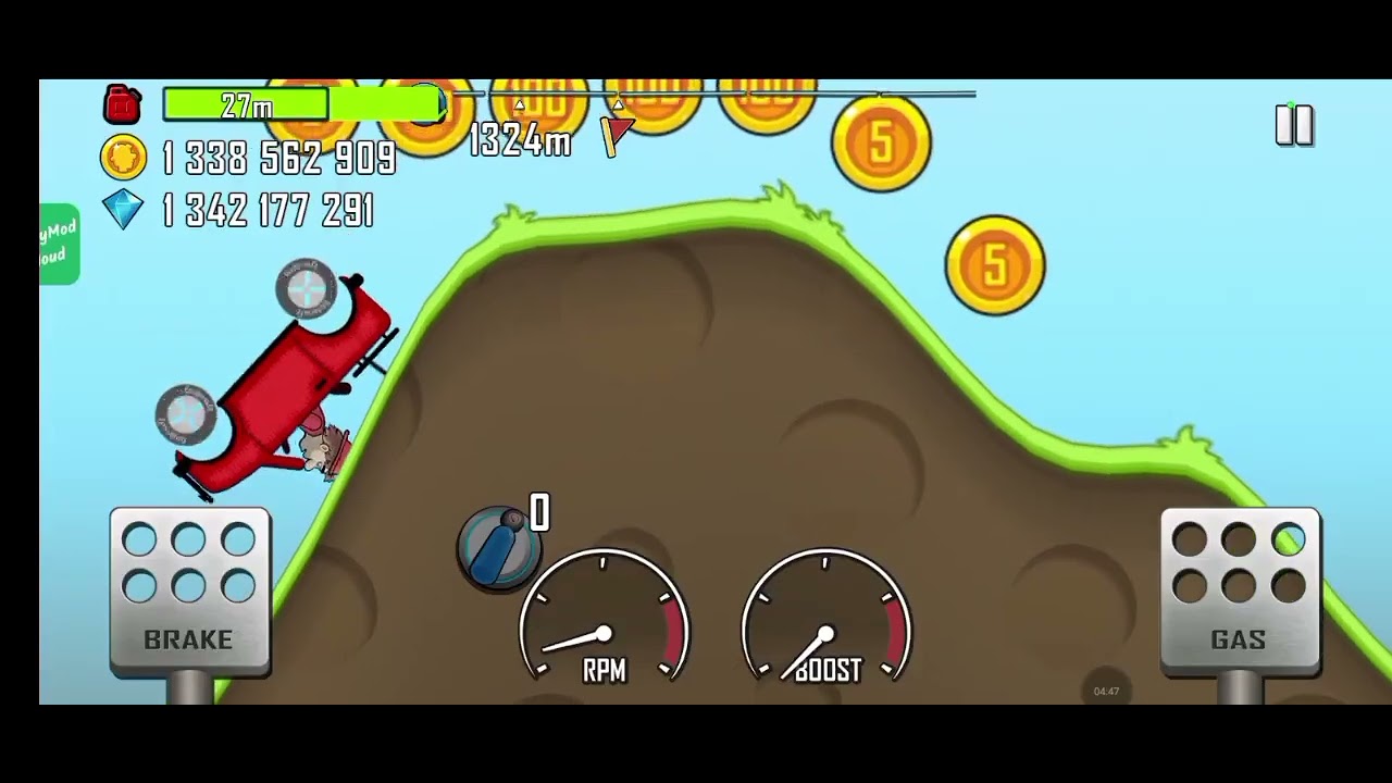 Juegos de carros Hill Clim Racing Carro número 1