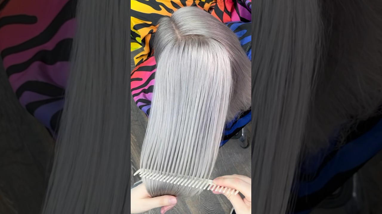 Окрашивание волос в серый цвет