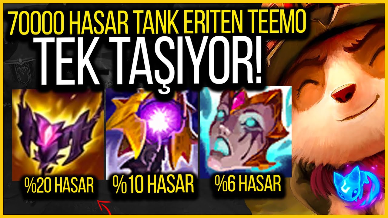 😈 70000 HASAR TANK ERİTEN TEEMO '' NASUS'A TASMAYI TAKIYOR '' 😈